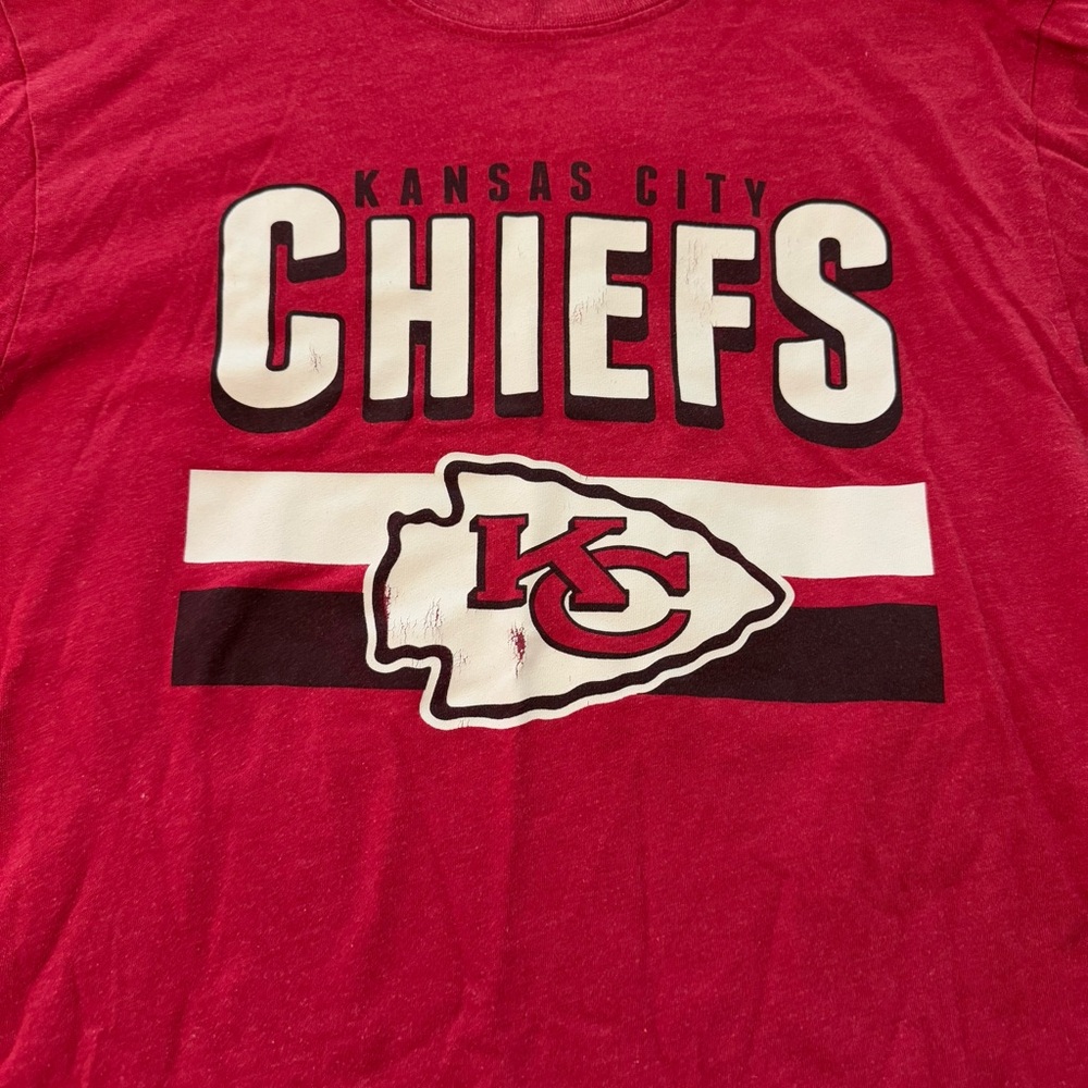 47 Brand‎ Unisex Adult Red Long Sleeve Kansas City Chiefs Shirt Size Medium